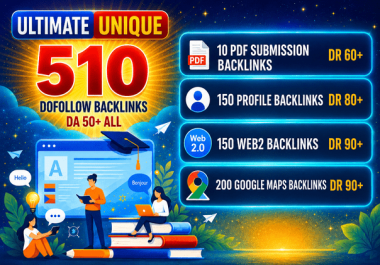 I Will Build 510 Powerful SEO Backlinks to Boost Google Rankings
