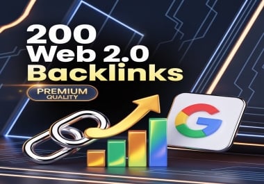 I will create 200 unique indexed web2.0 backlinks for your website