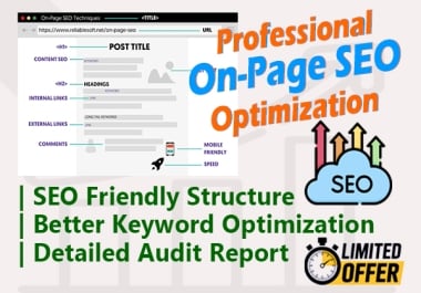 I Will Do Professional On Page SEO Optimization per page for Search Rank