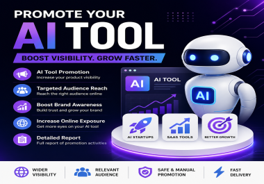 I Will Boost Awareness and sales for Your AI Tool and Website