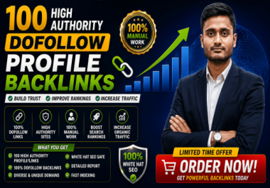 100 High Authority Dofollow Profile Backlinks