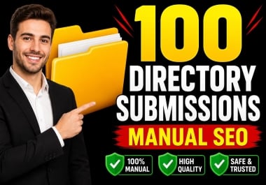 I Will Create 100 Manual Directory Submission Backlinks