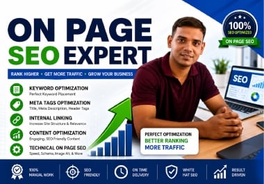 I will do professional on page SEO optimization for higher Google rankings