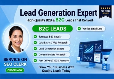 I will provide high-quality targeted B2B lead generation services