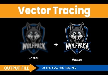 I will make AI image or raster img into vector or high-res quality img fast delivery