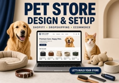 I Will Design a Shopify Supplement,  Pet,  or One Product Store