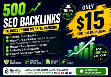 I will do 500 SEO backlinks for website ranking