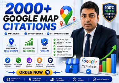I will build manual Google Maps citations for local SEO and GBP