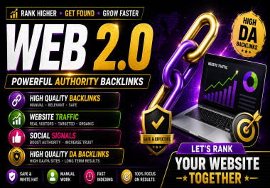 380 Premium WEB 2.0 for Better Rankings,  Trust & Long-Term SEO Growth