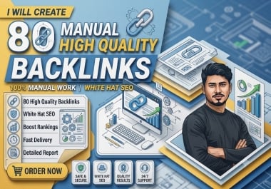 I will build 80 high DA profile backlinks manually