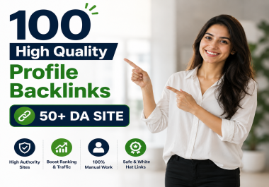 I will build high quality manual profile backlinks for website authority