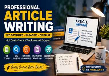 Write High Quality Blog Posts and Articles