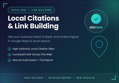 I will build 60 high authority local citations for local SEO link building