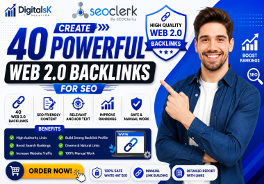 Create 40 Powerful Web 2.0 Backlinks for SEO