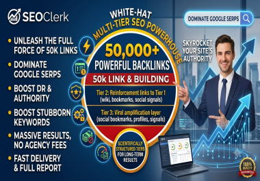 Get White hat multi tier Seo Powerhouse Package