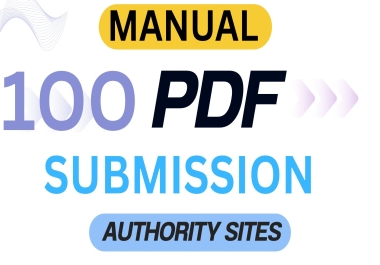 100 Manual PDF Submission Backlinks on Authority Sites