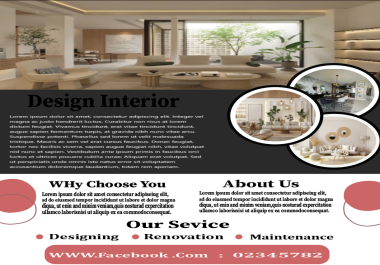 I Will Design a Modern Interior Poster