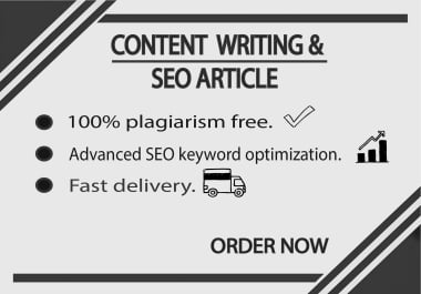 Professional Content and SEO Article Writing up to 1000 Words