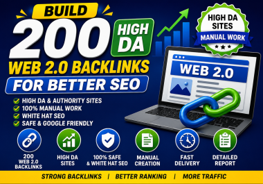 I will build Web 2.0 backlinks to improve your website ranking