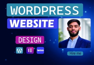 I will build a professional WordPress website with Elementor and WooCommerce.