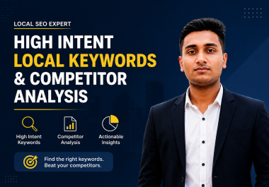 Local SEO keyword research and competitor analysis for businesses