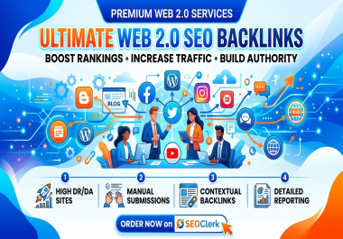 Get 30 web 2.0 backlinks to boost your Google ranking