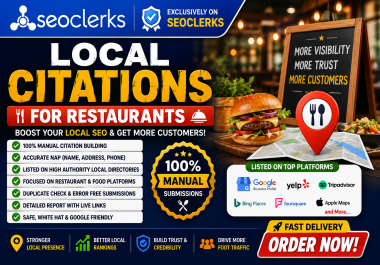 Get 100 local citations to boost your Seo and business