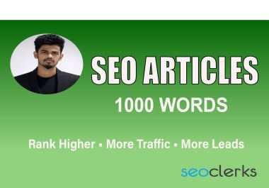 SEO Content Writer 1000 Word Articles & Blog Posts,  SaaS & E-commerce