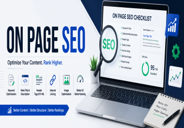 I will complete top 10 On-page-SEO.