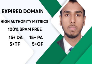 I will find expired domains from top website to get high authority SEO backlinks