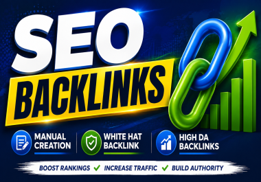 I will build high DA white hat SEO backlinks with manual link building