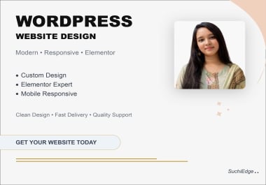 I Will Craft a Tailored WordPress Website With Elementor