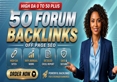 50 Manual Forum Backlinks for SEO
