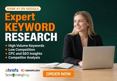 I will find high volume low KD SEO keywords for top ranking