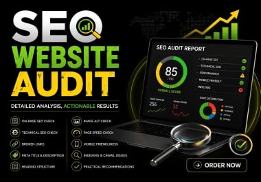 I Will Do a Detailed SEO Audit to Find and Fix Website Issues