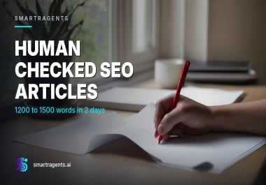 Human Checked SEO Article,  1200 to 1500 Words,  Delivered in 2 Days