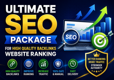 Ultimate SEO Package for High Quality Backlinks&nbsp Website Ranking