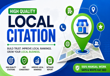 I Will Build High Quality Local Citations and Business Listings for Local SEO