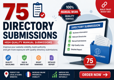 I Will create Website to 75 Relevant Online Directories