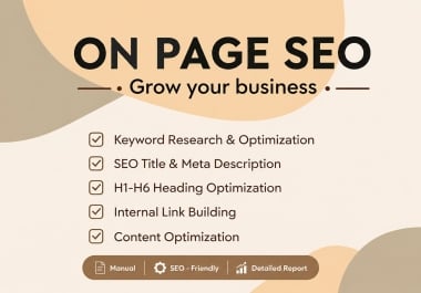 will optimize your website pages with effective on-page SEO techniques