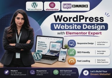 I will design,  redesign,  and clone a WordPress website using Elementor.