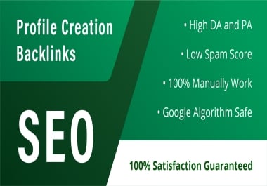 I will build 300 unique profile backlinks for improve your website