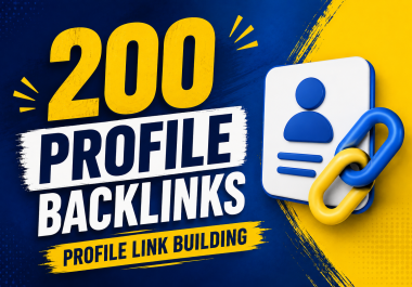 200 Profile Backlinks Manual Profile Link Building for SEO