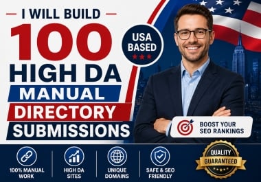 i Will Build 100 High DA Manual Directory Submission SEO Friendly