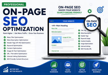 I will provide professional on-page SEO to improve your website rankings