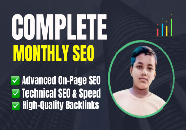 I will be your professional monthly SEO specialist for website ranking