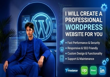 I create a professional WordPress website for your business