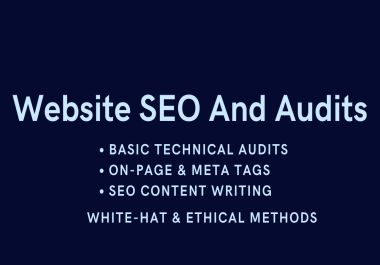 Complete SEO Service On-Page,  Technical,  Keywords & Error Fixes for Top Rankings