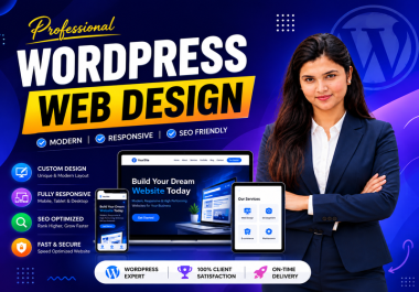 I will redesign and customize your WordPress website with a modern layout