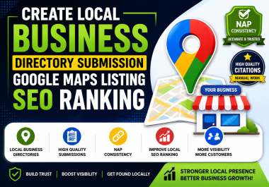 Create local business directory submission google maps listing seo ranking